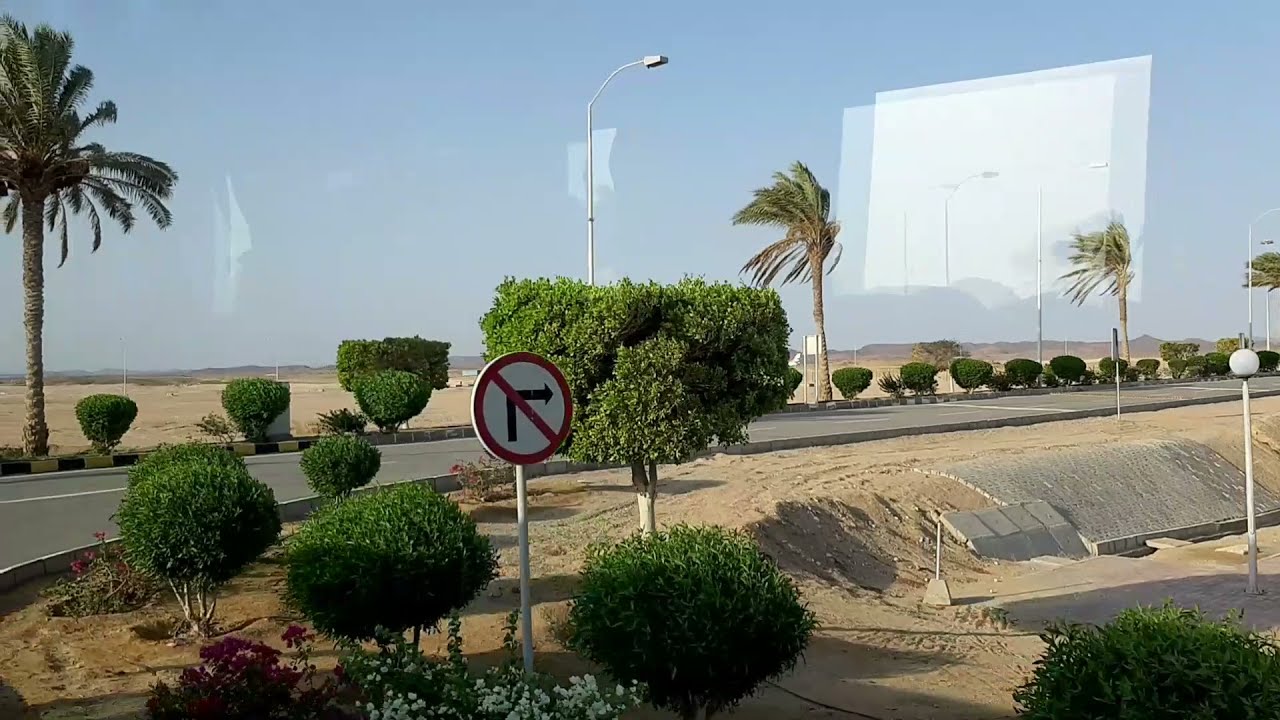 Cesta autobusem okolo hotelů Marsa Alam Egypt