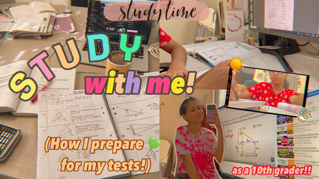 How I prepare for my tests! | study vlog as a CBSE 10th grader 💗