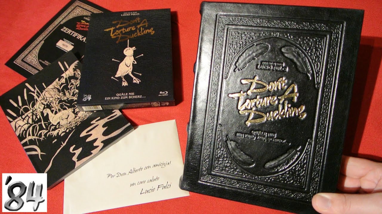 DON'T TORTURE A DUCKLING 4 Disc Leatherbook Blu-Ray Lucio Fulci '84 Unboxing
