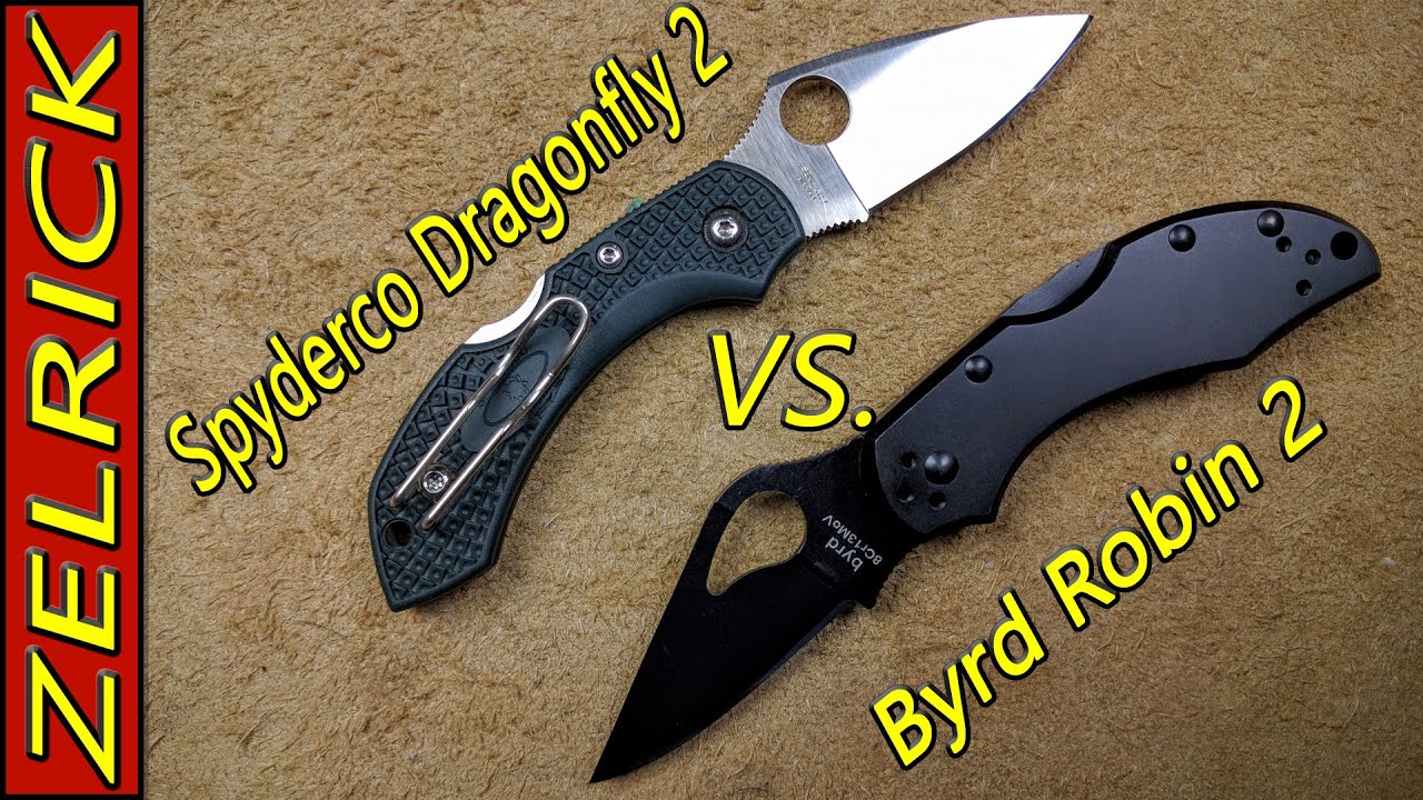 Spyderco Dragonfly 2 против Byrd Robin 2