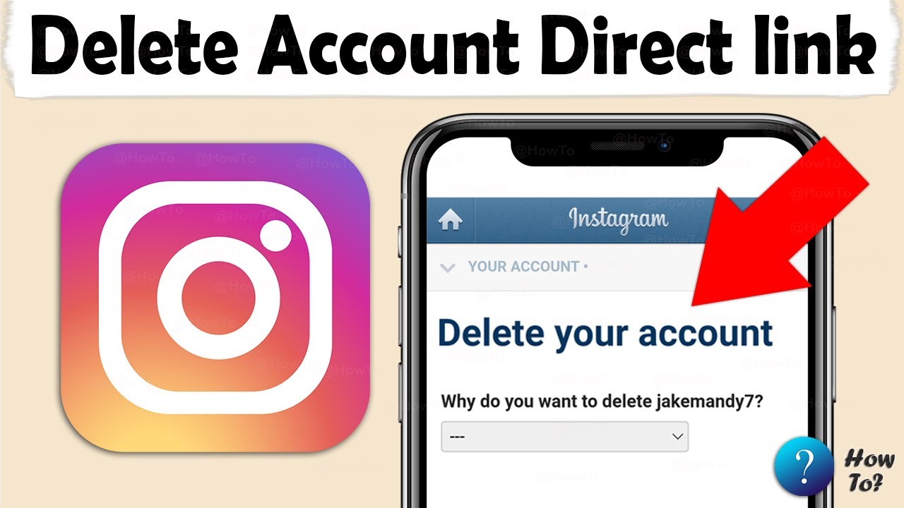 Delete Instagram Account link 2023 by link