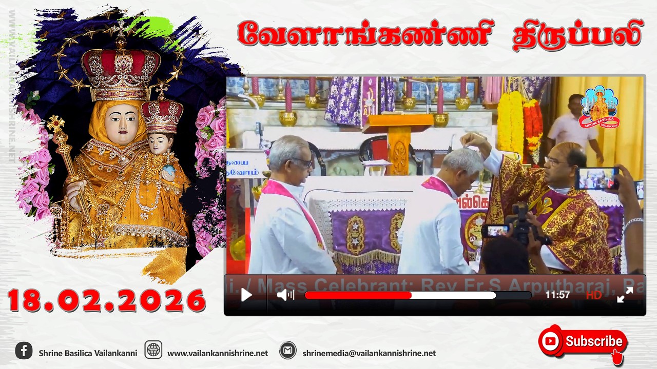 18 February 2026 @ 06:00 am Tamil Mass (Ash Wednesday )