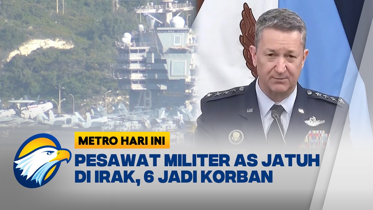 Pesawat Militer AS KC-135 Jatuh di Irak, Semua Awak Tewas  - [Metro Hari Ini]