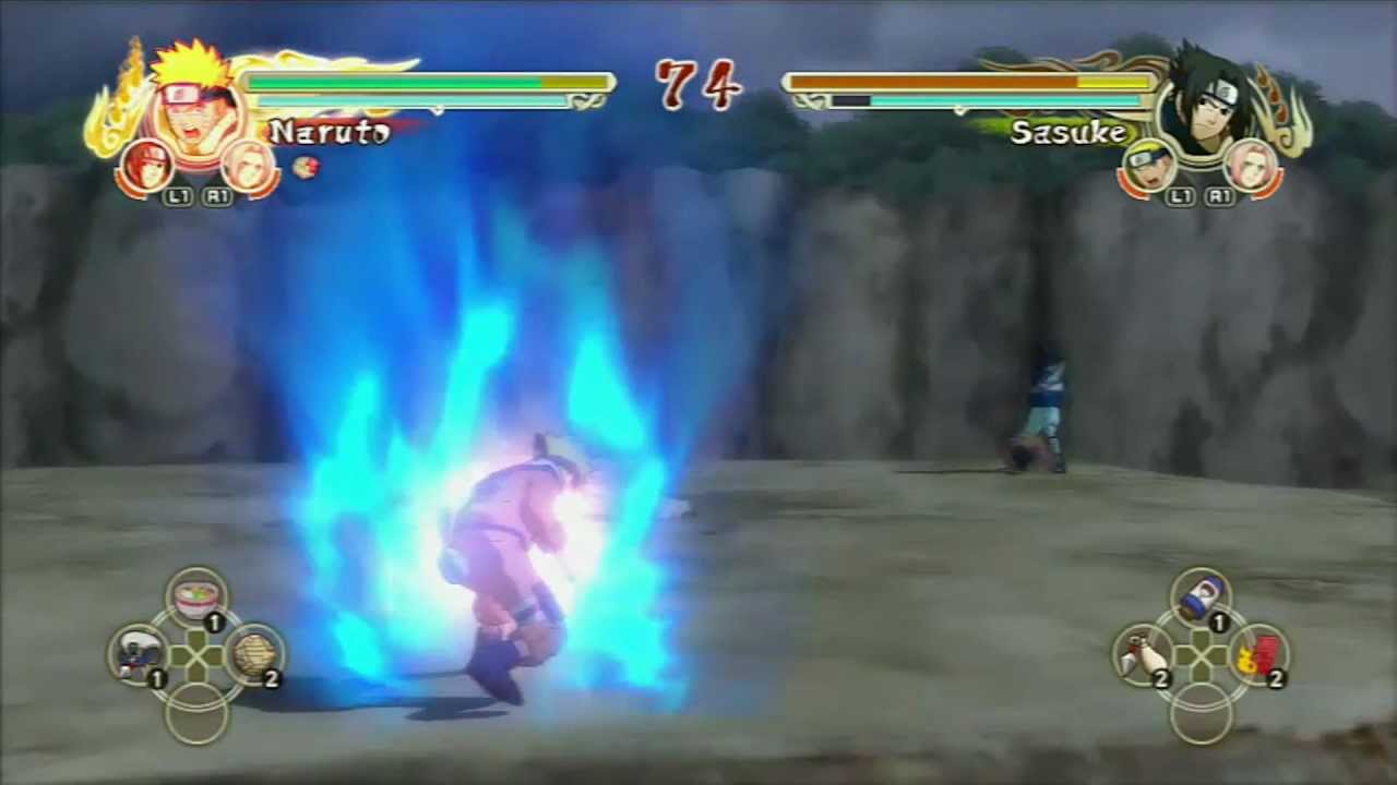 Naruto Ultimate Ninja Storm PS3 (HD) - Naruto Uzumaki VS Sasuke Uchiha (5 Vezes)