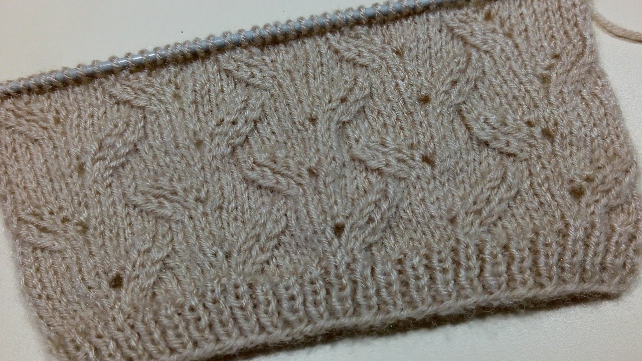 single colour (leaf🍀pattern) knitting design for ladies cardigan # - 442