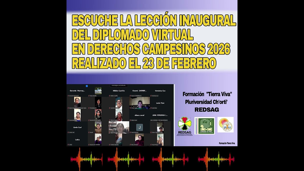 Leccion Inaguaral  UNDROP 2026
