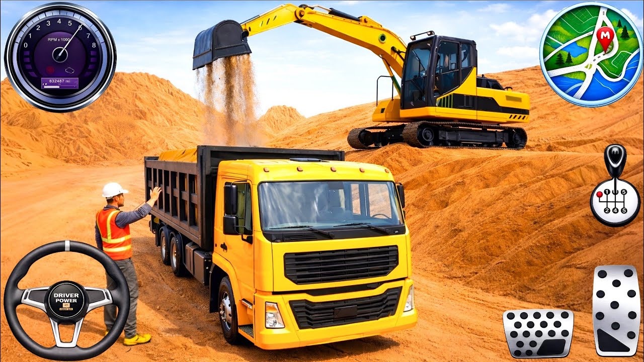 New Mega City Road Construction - Heavy Excavator Truck Simulator 3D 🚧🔥 (Android Gameplay)