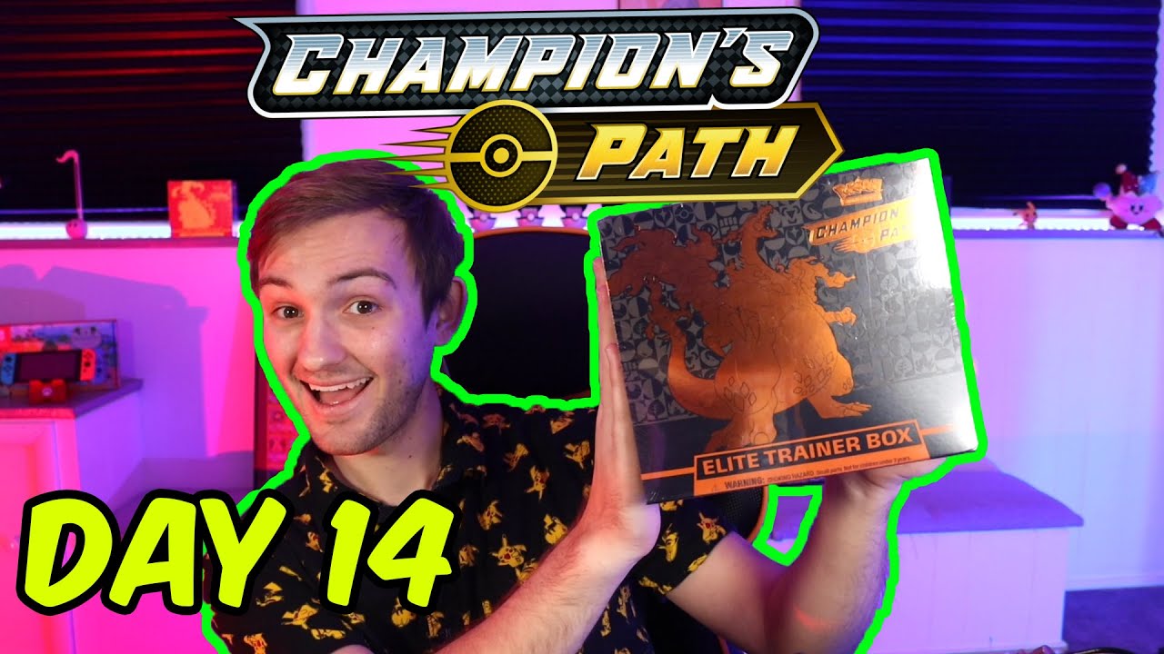 Day 14 Of Opening a Champion's Path Box until I get a Charizard!
