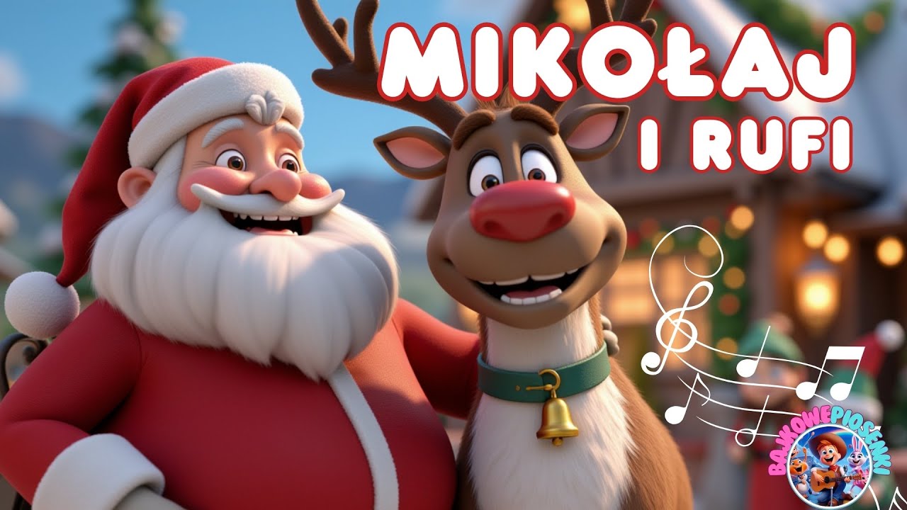 Mikołaj i Renifer Rufi  | Świąteczna Piosenka Dla Dzieci 🎄🦌