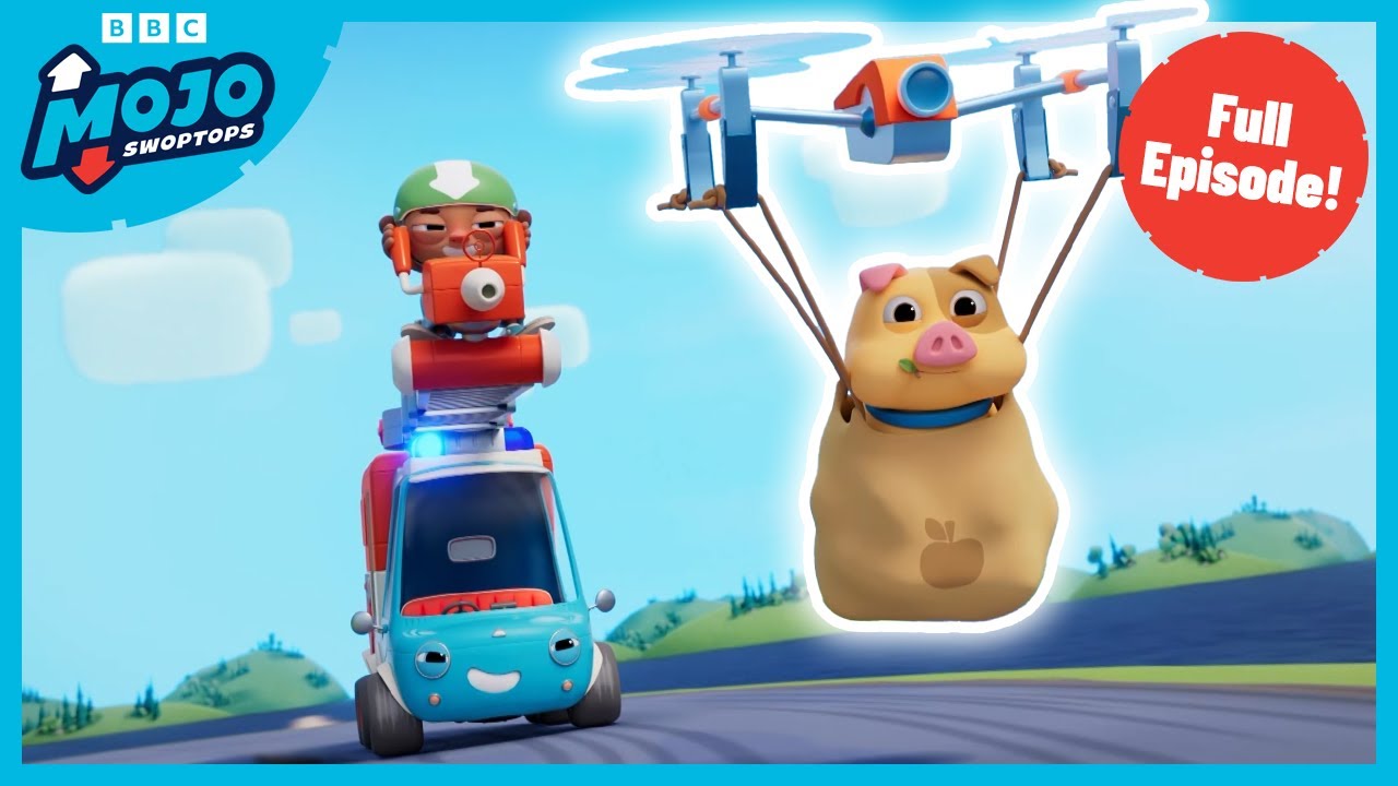 Pigs Might Fly | FULL EPISODE - S1 E11 | Mojo Swoptops - Kids Truck Cartoon