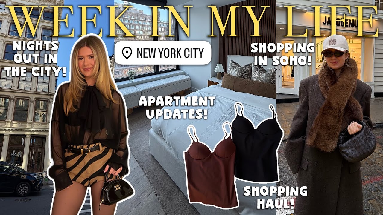 week in my life in NY: bedroom makeover, shop with me in soho, more apartment updates