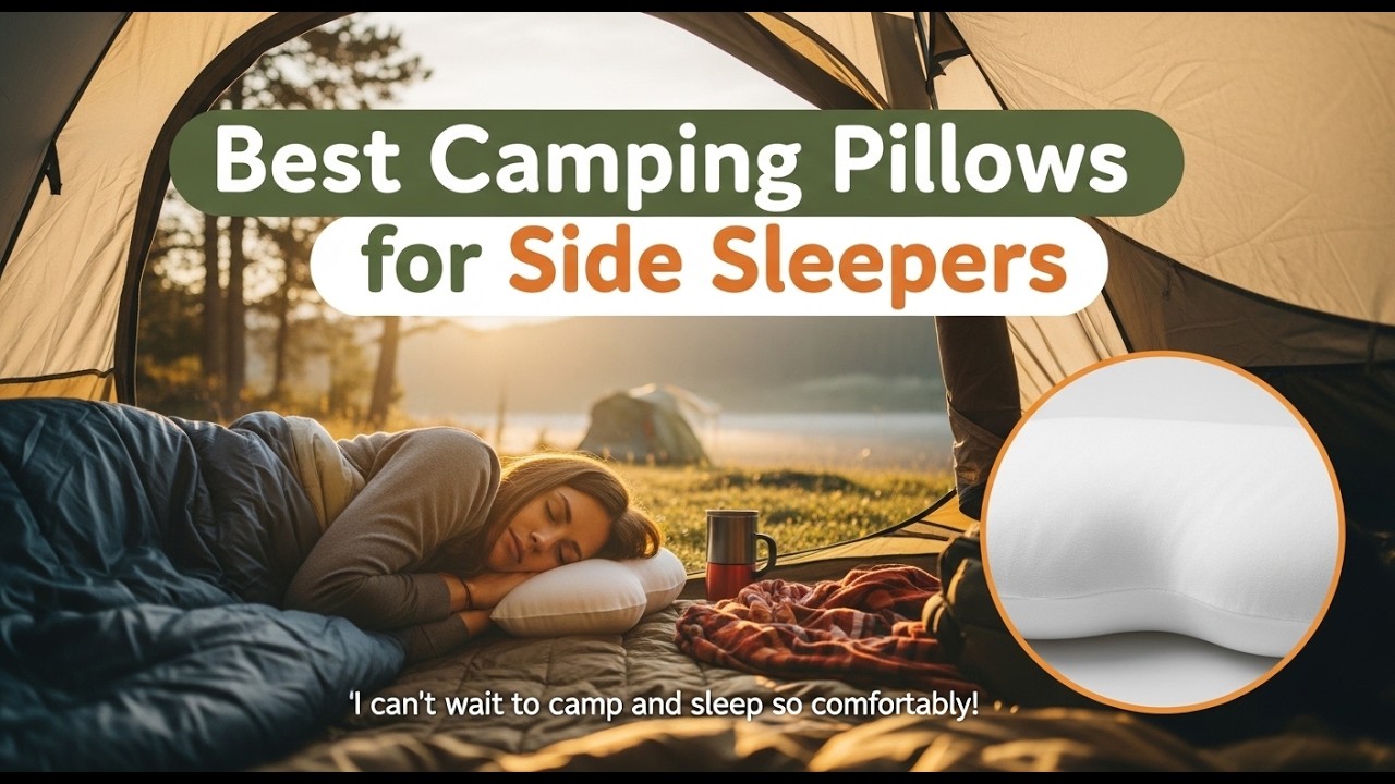 TOP 5 Best camping pillow For Side Sleepers 2026 | Side Sleeper Camping
