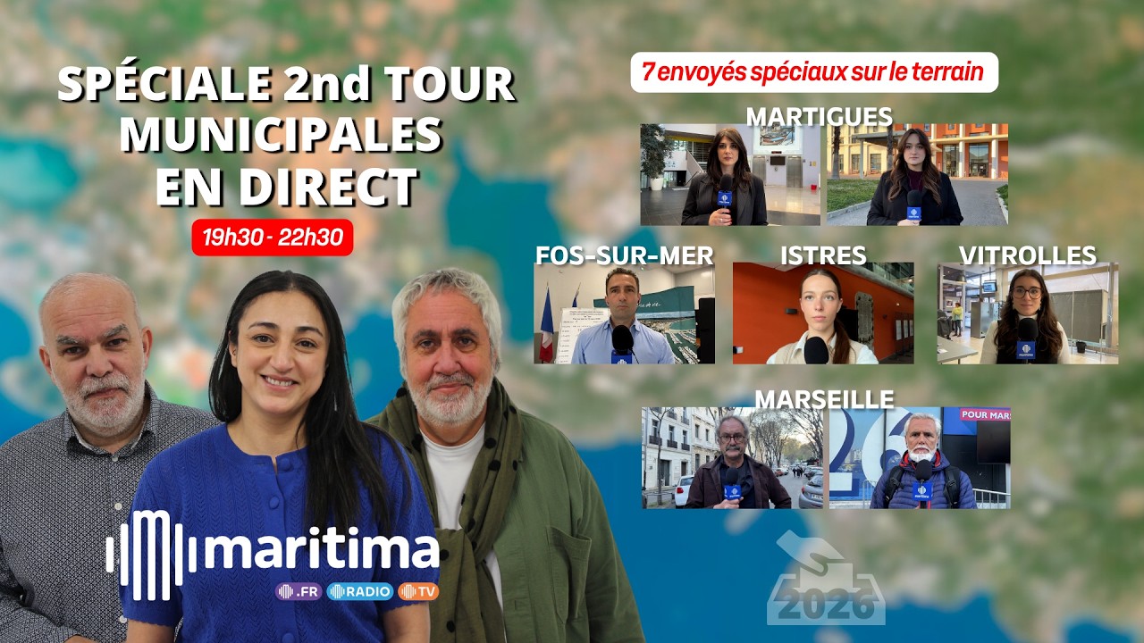 🔴 REPLAY - R&eacute;sultats Municipales 2026 : 2nd tour (Martigues, Istres, Marseille, Fos...) | Maritima