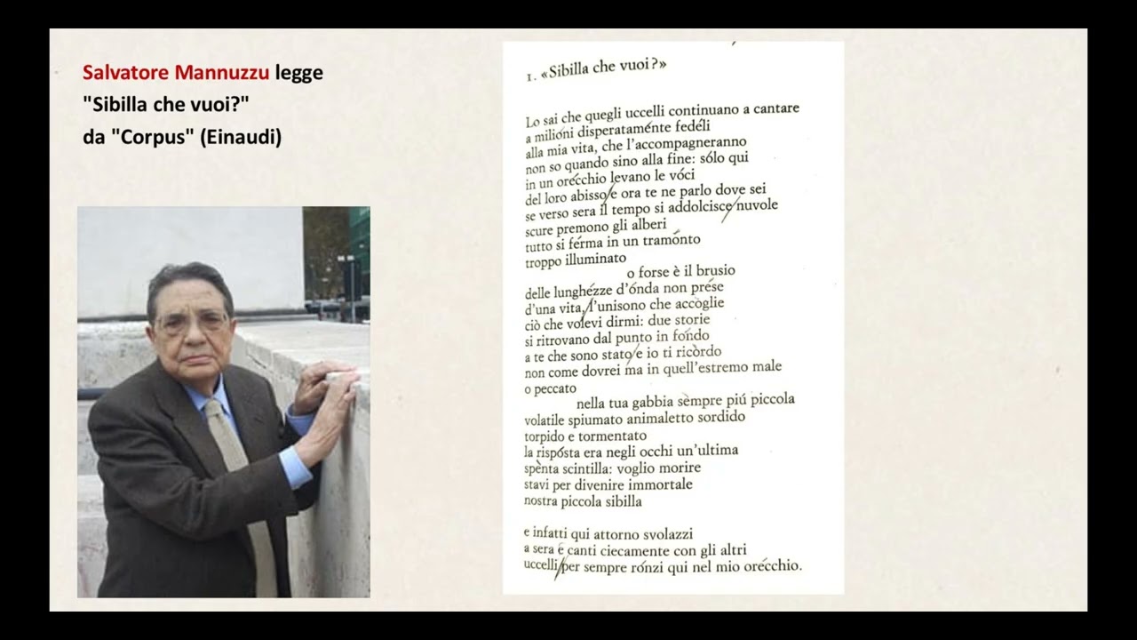 Salvatore Mannuzzu legge 
