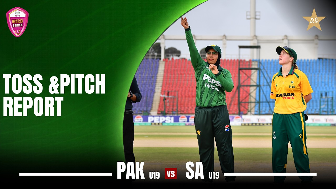 Toss & Pitch Reports | Pakistan Women U19 vs South Africa Women U19 | 4th T20 | MZG1H