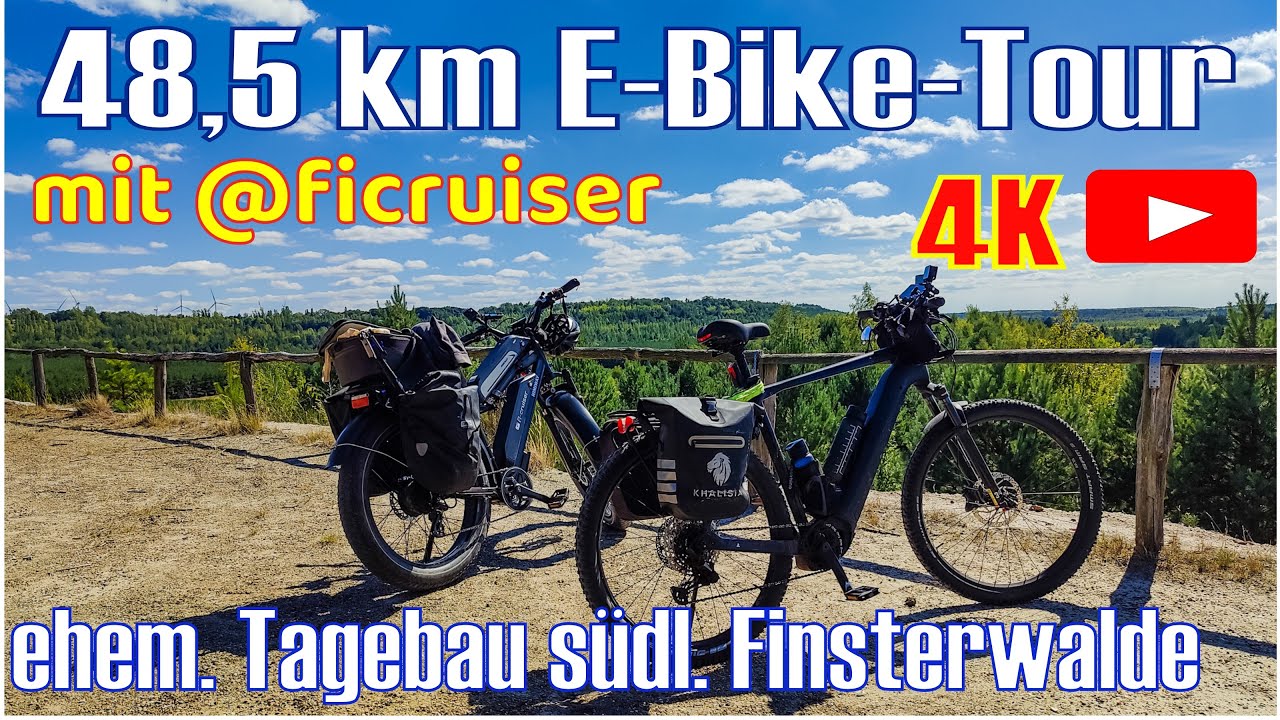 E Bike Tour im ehemaligen Tagebau südlich Finsterwalde 48km mit @ficruiser