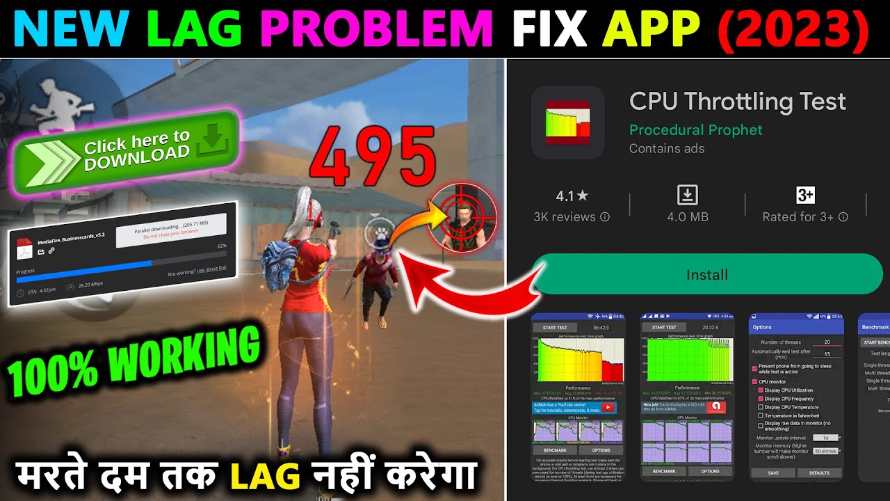🤯NEW Lag Problem Fix APP (OB38)😈 | Free fire MAX Lag Fix for 1GB 2GB 3GB 4GB | Garena Free fire