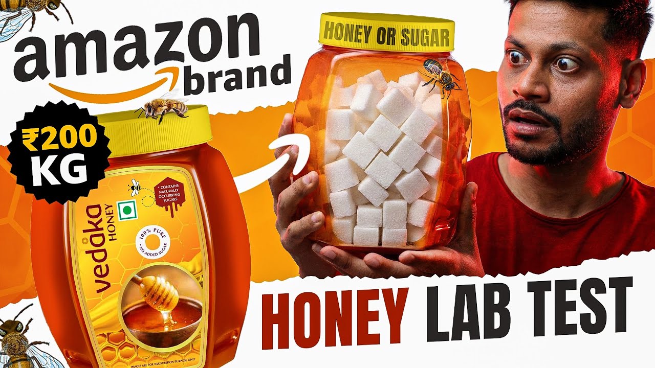 “₹200/Kg Amazon Vedaka Honey NMR Test: Sugar Syrup Detected? 🧪🍯”