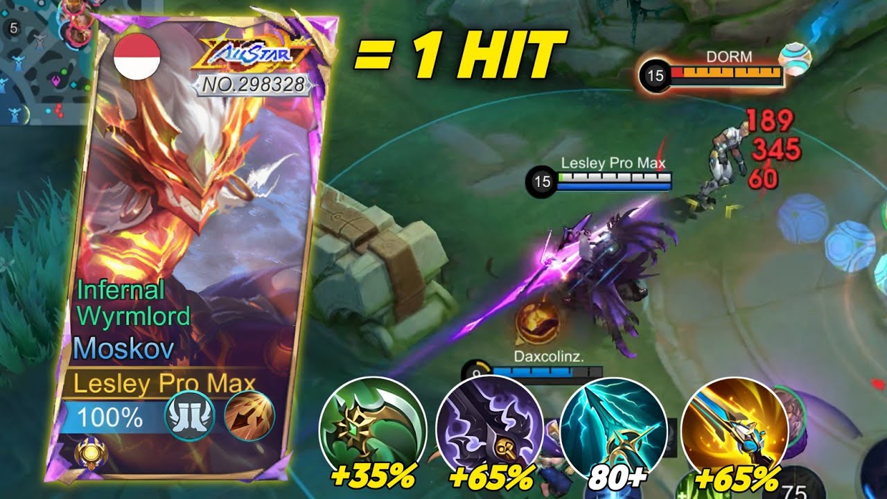 GLOBAL MOSKOV FULL ATTACK SPEED + SKY PIERCER 1 HIT BROKEN!!😱 (MUST TRY) MOSKOV BEST BUILD 2026!