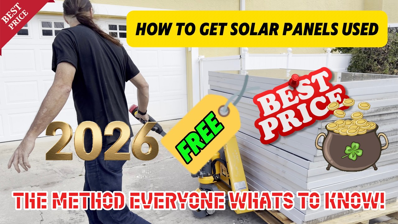 I Just Scored 43 Used Solar Panels… Here’s How (2026 Version)
