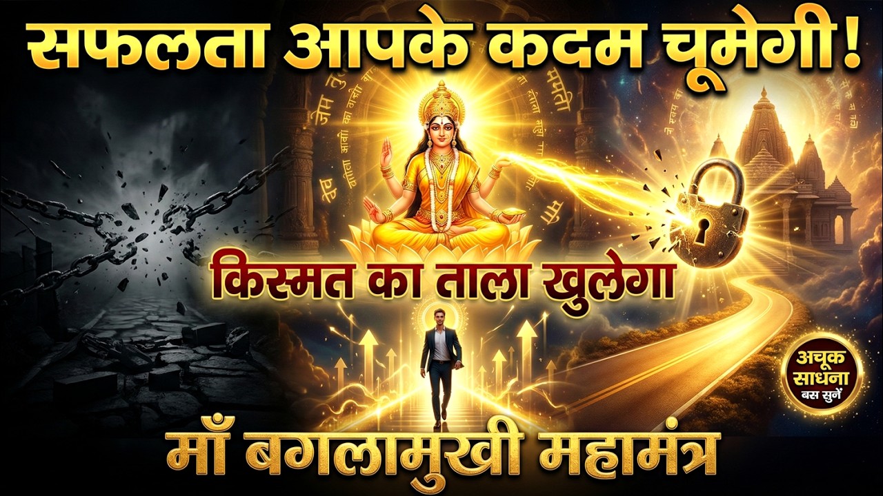 सफलता आपके कदम चूमेगी! इस दिव्य महामंत्र से अपनी किस्मत का ताला खोलें | माँ बगलामुखी मंत्र | Mantra