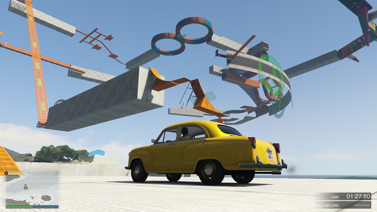 GTA 5 Ambecider Car Parkour: Epic Race Through 