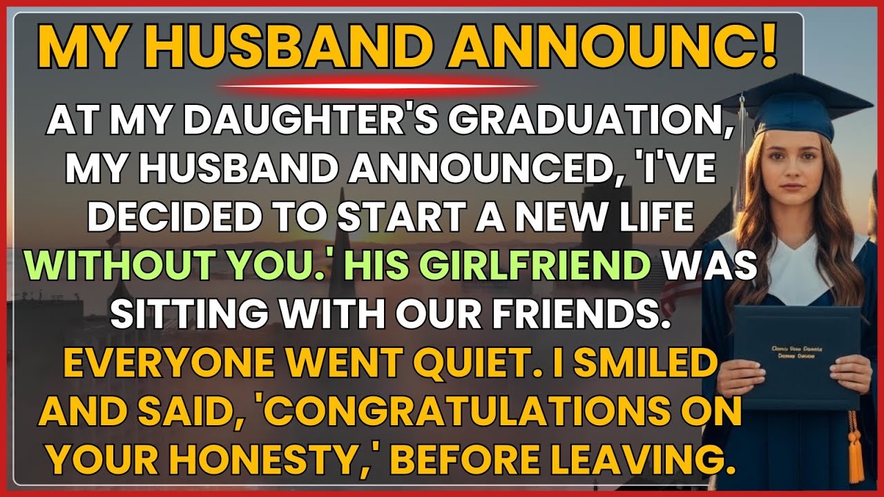 Husband Announced He Was Leaving Me At Our Daughter's Graduation, But Started Screaming When I...
