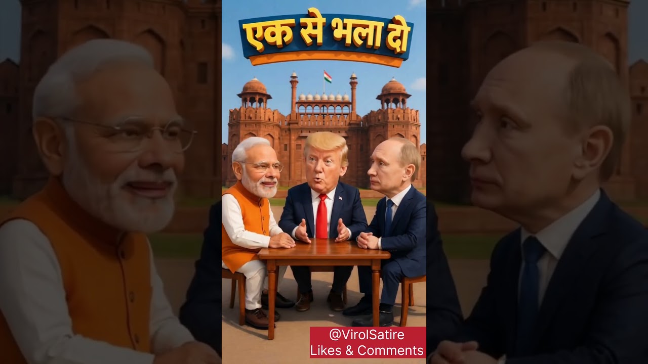 Putin vs Trump vs Modi Ji &ndash; Epic Tariff Showdown | Desi Tashan & Fun 😂😂 #trending #funny #viral