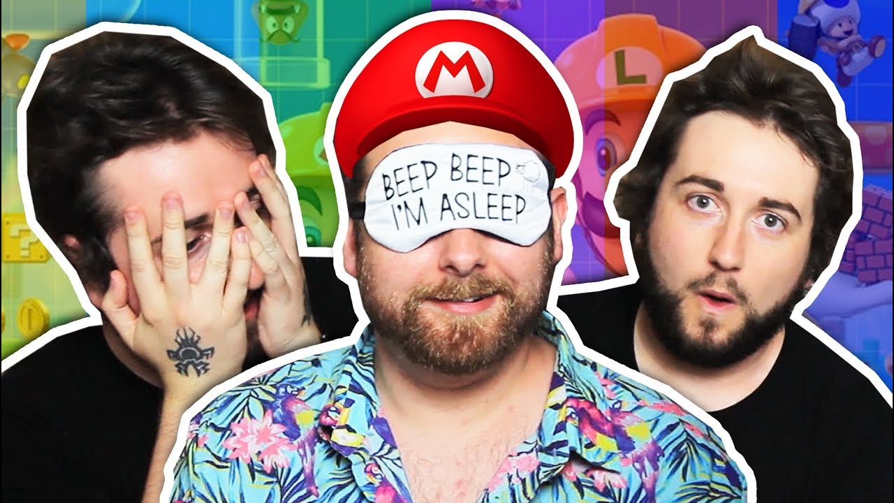 Playing Mario Maker Blindfolded (with Caddicarus) #CONTENT