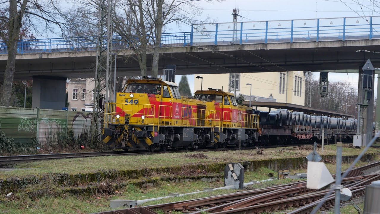 Eisenbahnverkehr in Königswinter Mit Br 425 1440 411 401 187 189 186 101 146 193 485 185 275