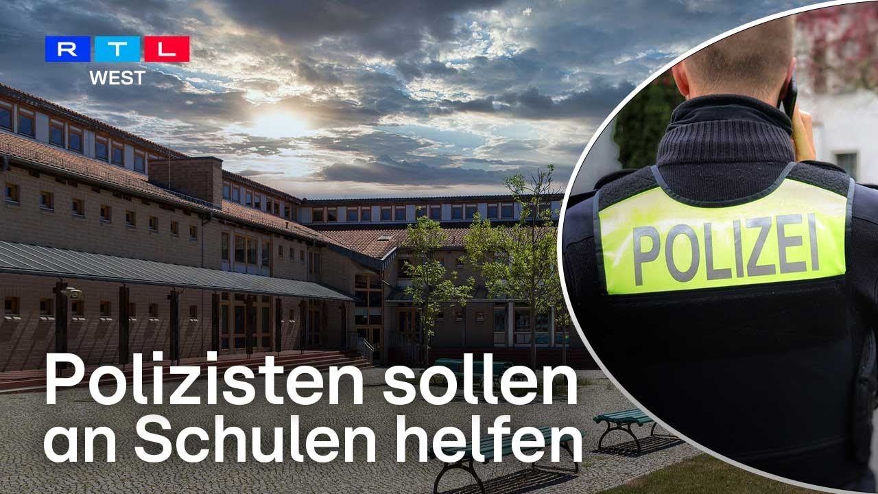 Polizisten auf dem Schulhof – Projekt zur Gewaltprävention an NRW-Schulen vorgestellt | RTL WEST