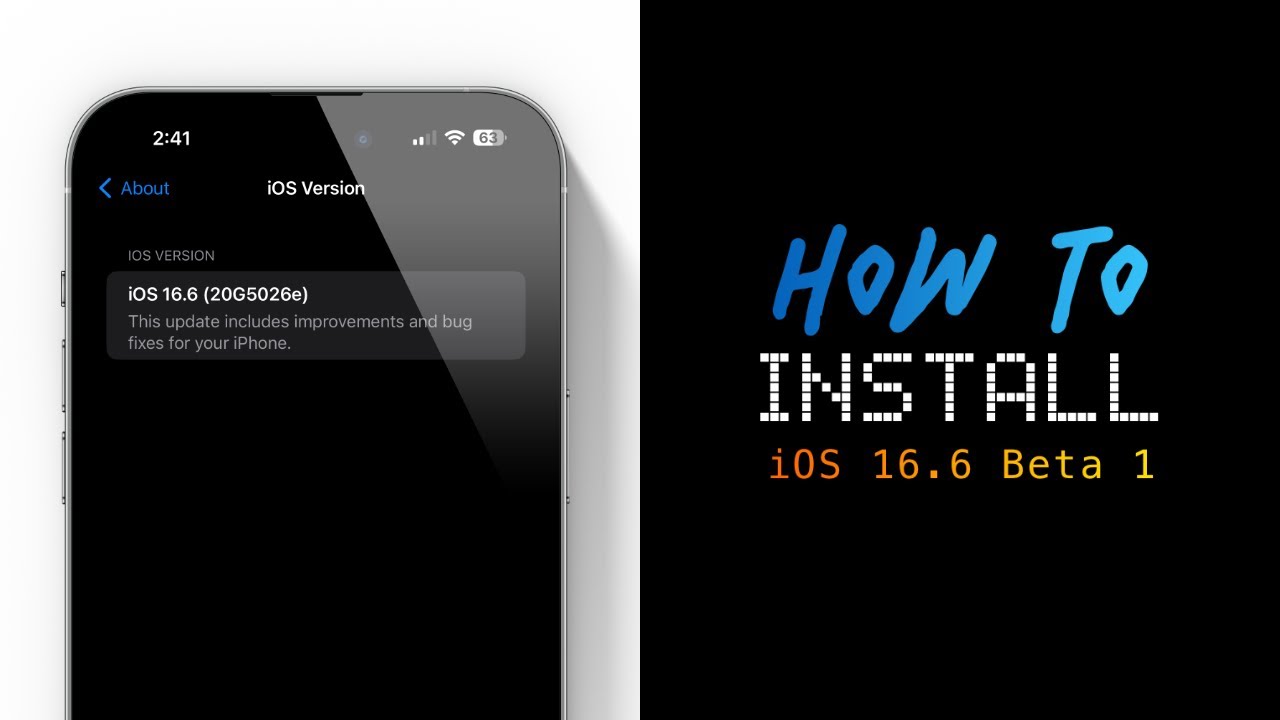 How To Install iOS 16.6 Beta 1 On iPhone & iPad