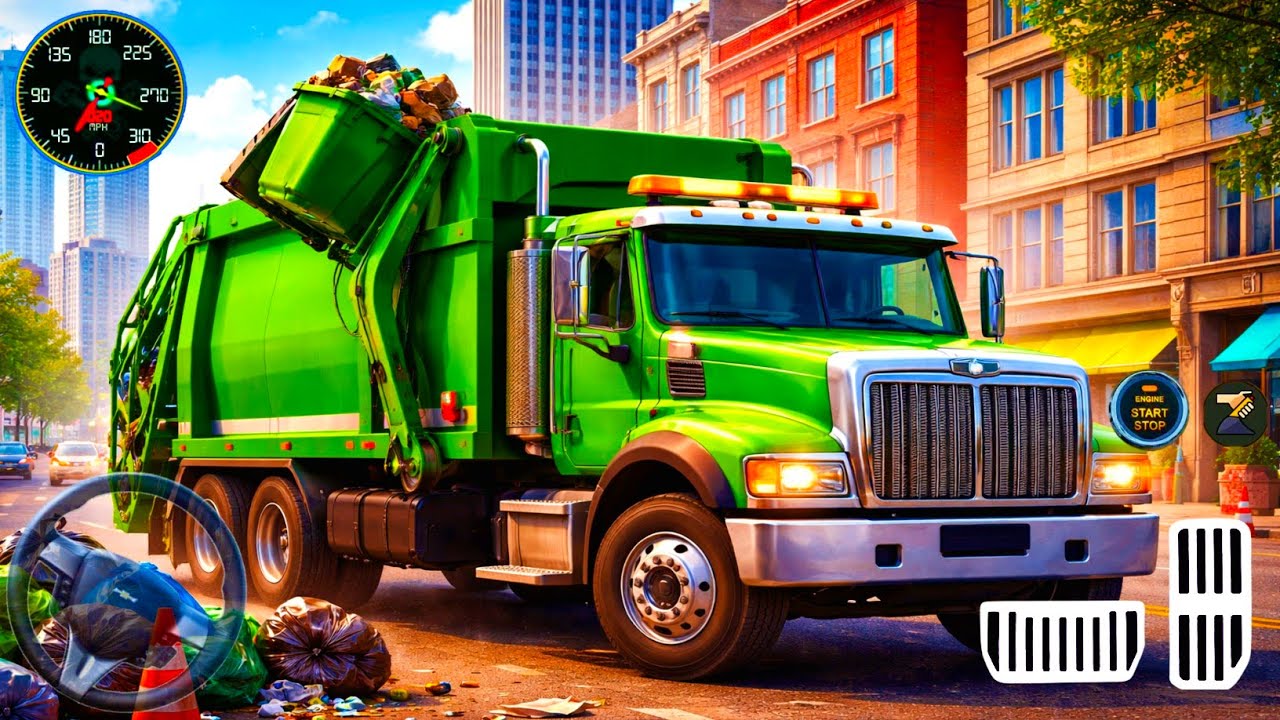 Garbage Truck Simulator 🚛 | City Cleaning Mission- Android Gameplay