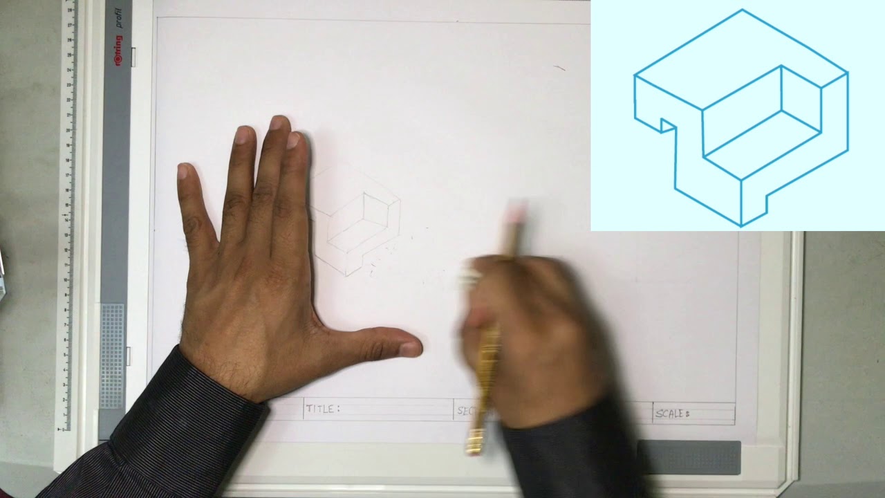Free Hand Sketch - Isometric Projection