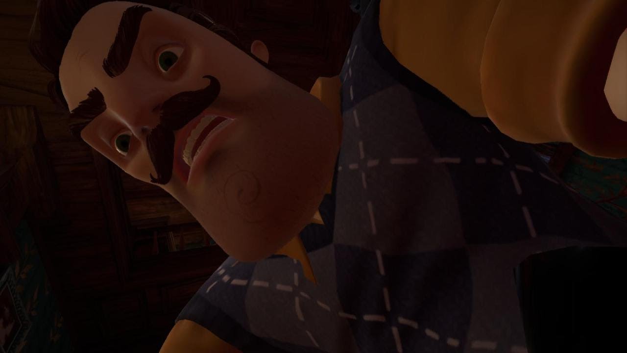 Kami masih dalam hukuman...jd masih pakai rek Hello neighbor2 pt5