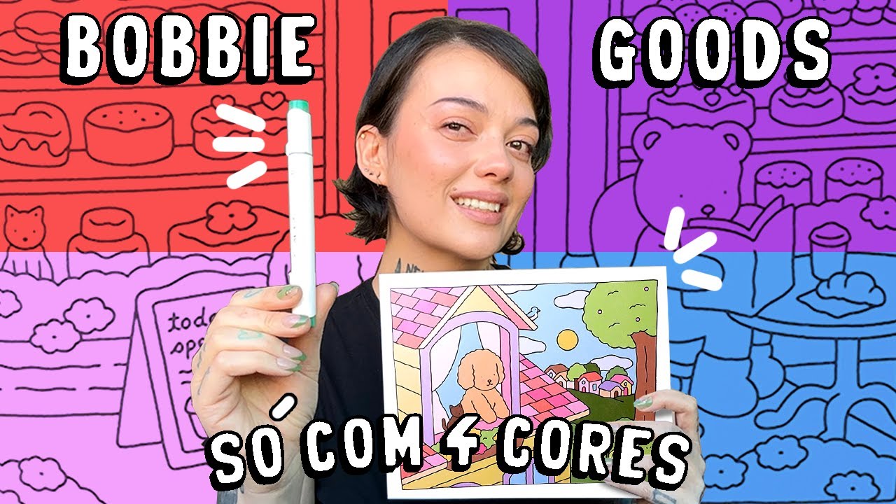 PINTANDO BOBBIE GOODS COM 4 TONS DIFERENTES EM APENAS UMA PÁGINA! - SERÁ QUE FICOU BOM?