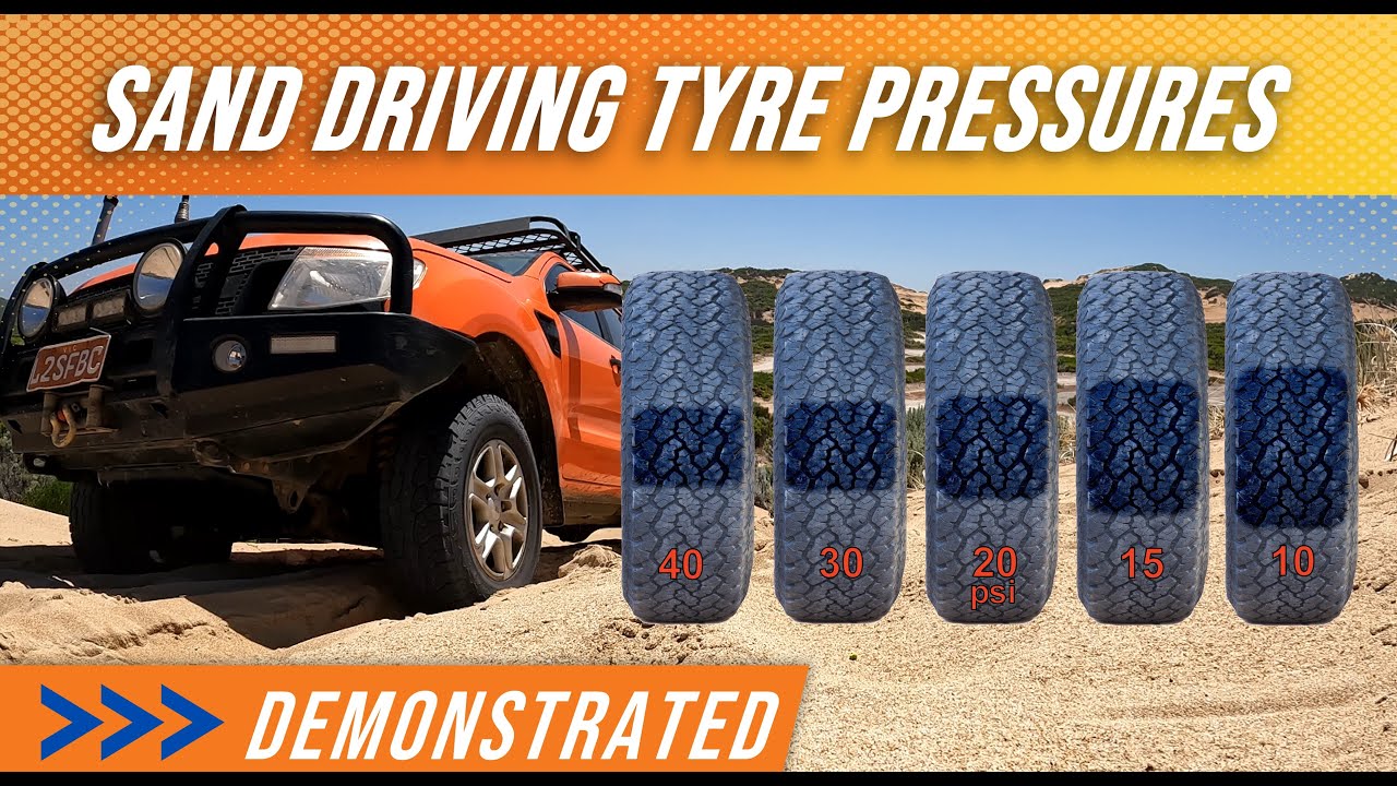 Proving low tyre pressures work in sand