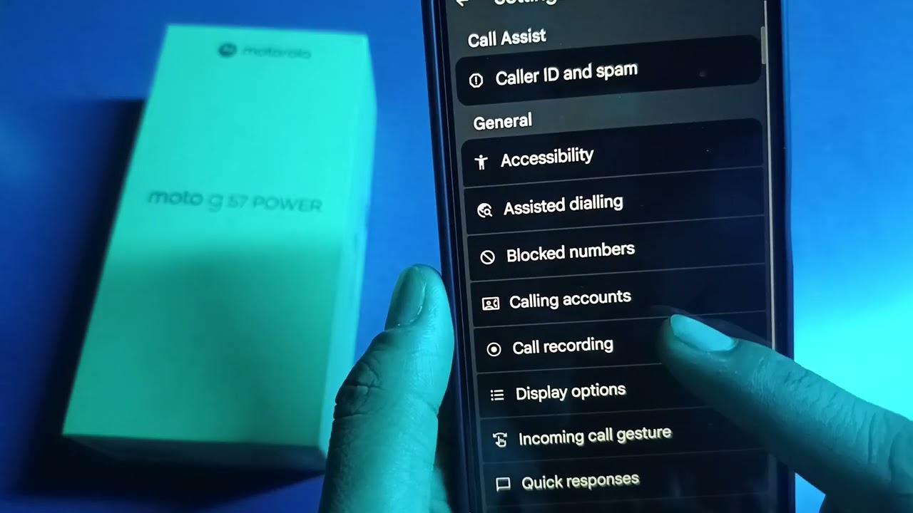 Moto G57 Power - how to block unknown numbers