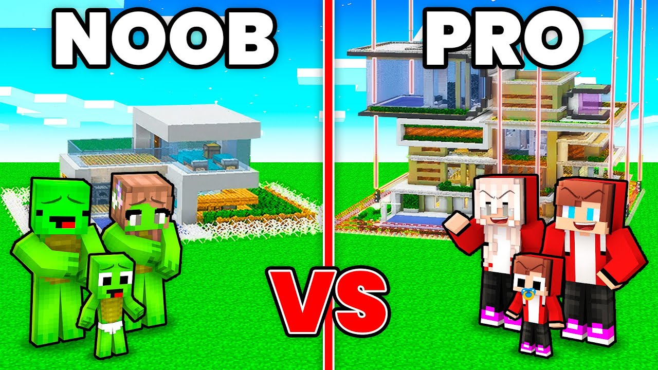 JJ and Mikey : NOOB vs PRO Security House in Minecraft Maizen !