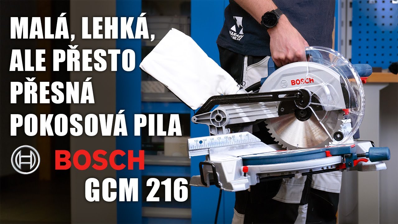 Malá, lehká, ale přesto přesná Pokosová pila Bosch GCM 216
