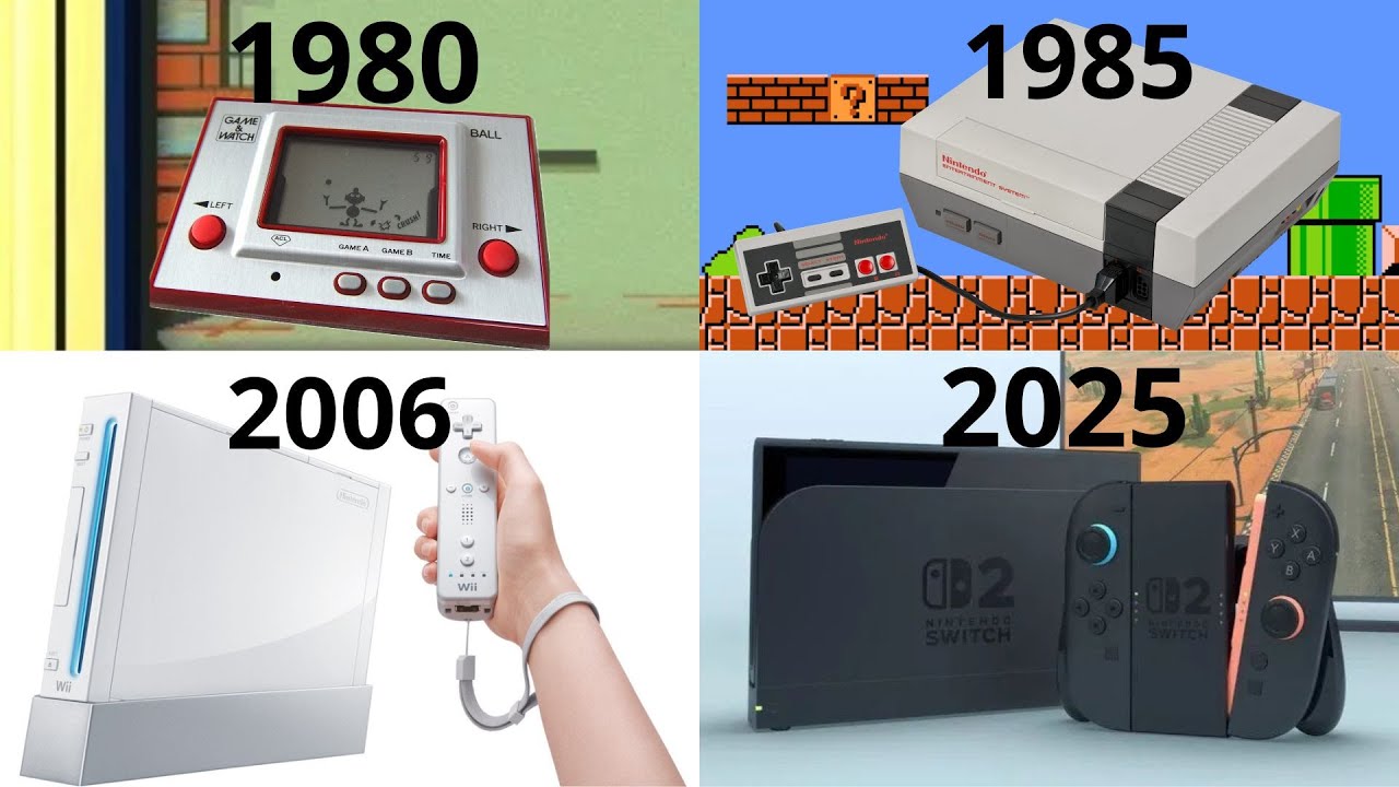 EVOLUTION OF NINTENDO CONSOLES COMMERCIALS (1980-2025)