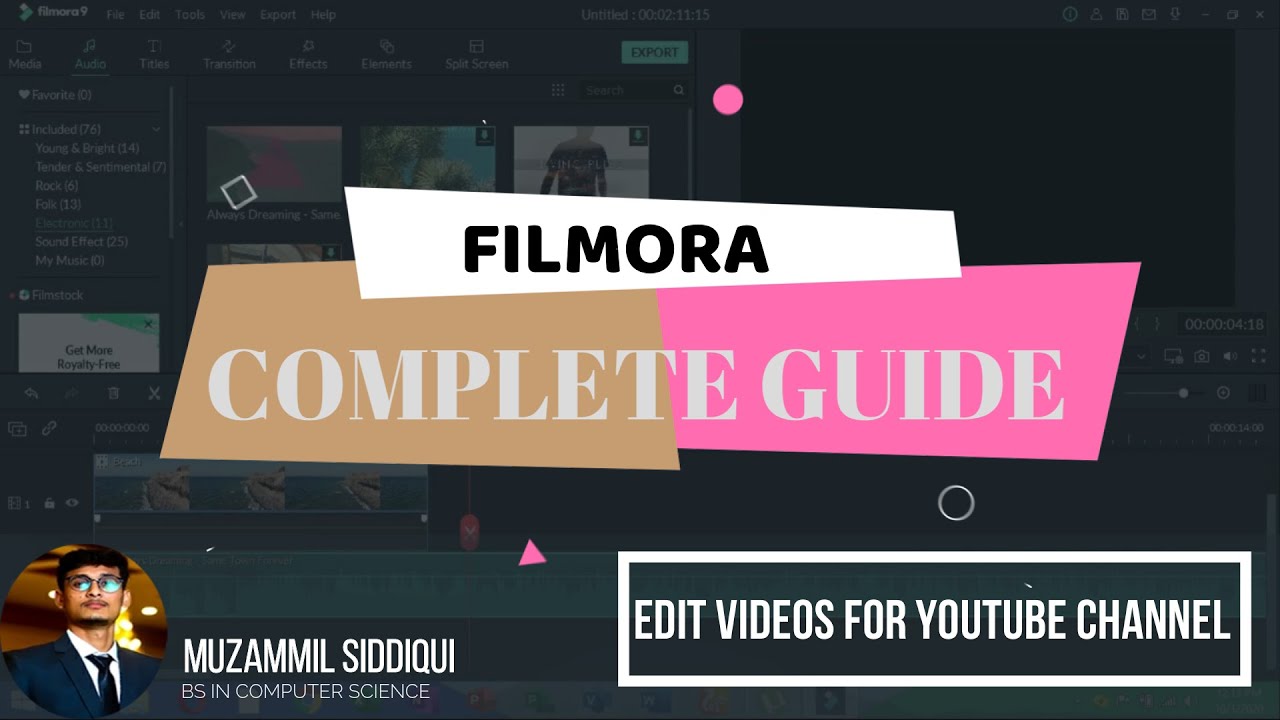 [FILMORA9][Wodershare] Filmora Complete Video Editing [Edit Video for YouTube Channel][URDU|HINDI]