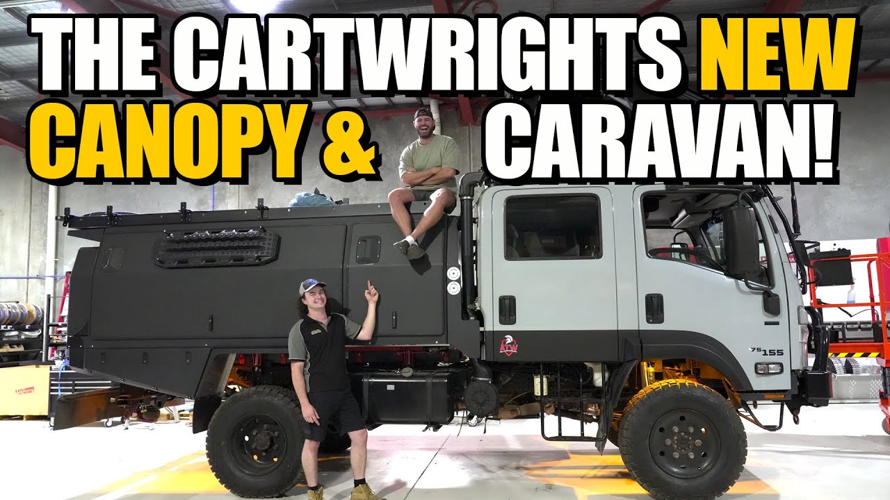 The Cartwrights New Canopy & Kokoda Caravan | Solar N Sat Power Systems