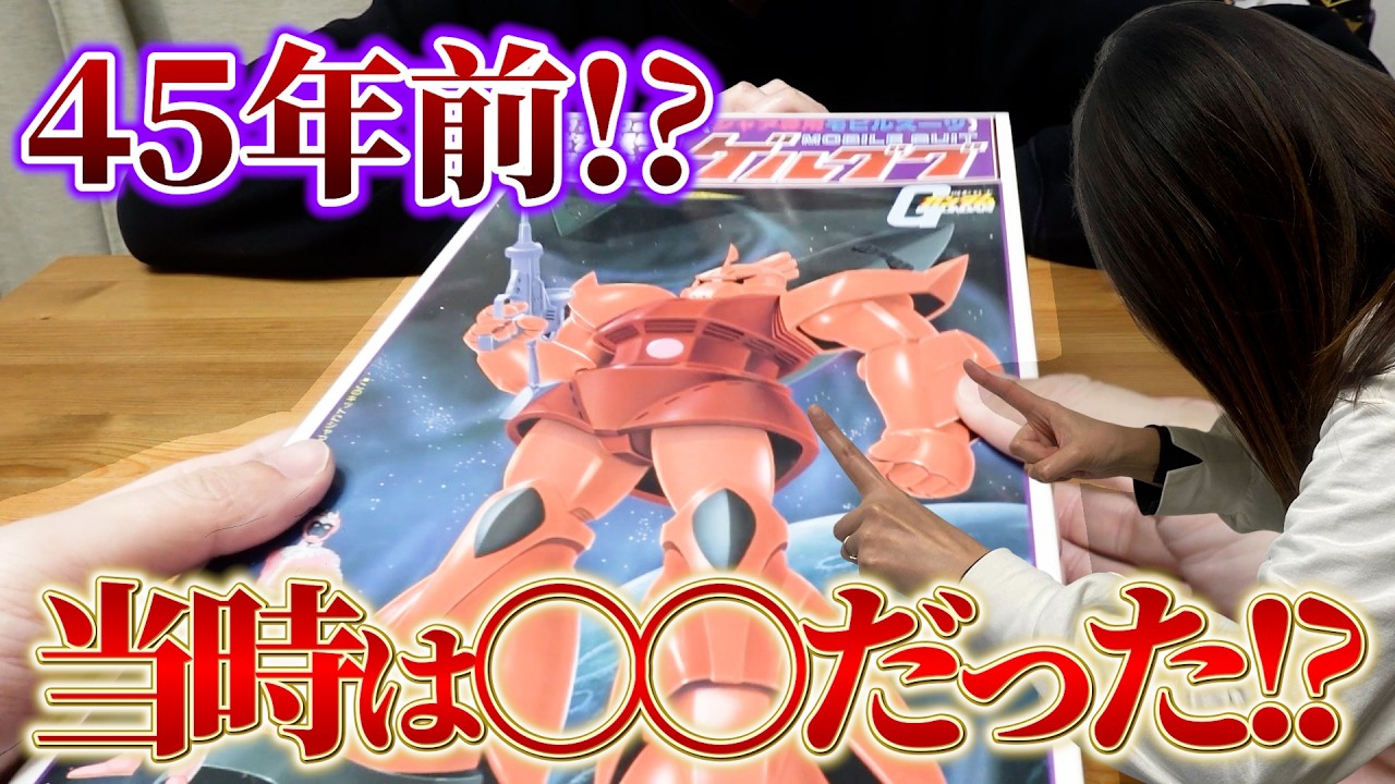 【旧キット】４５年以上前のガンプラ!?今とは全然違った衝撃の姿がこちらです!旧キット ゲルググ