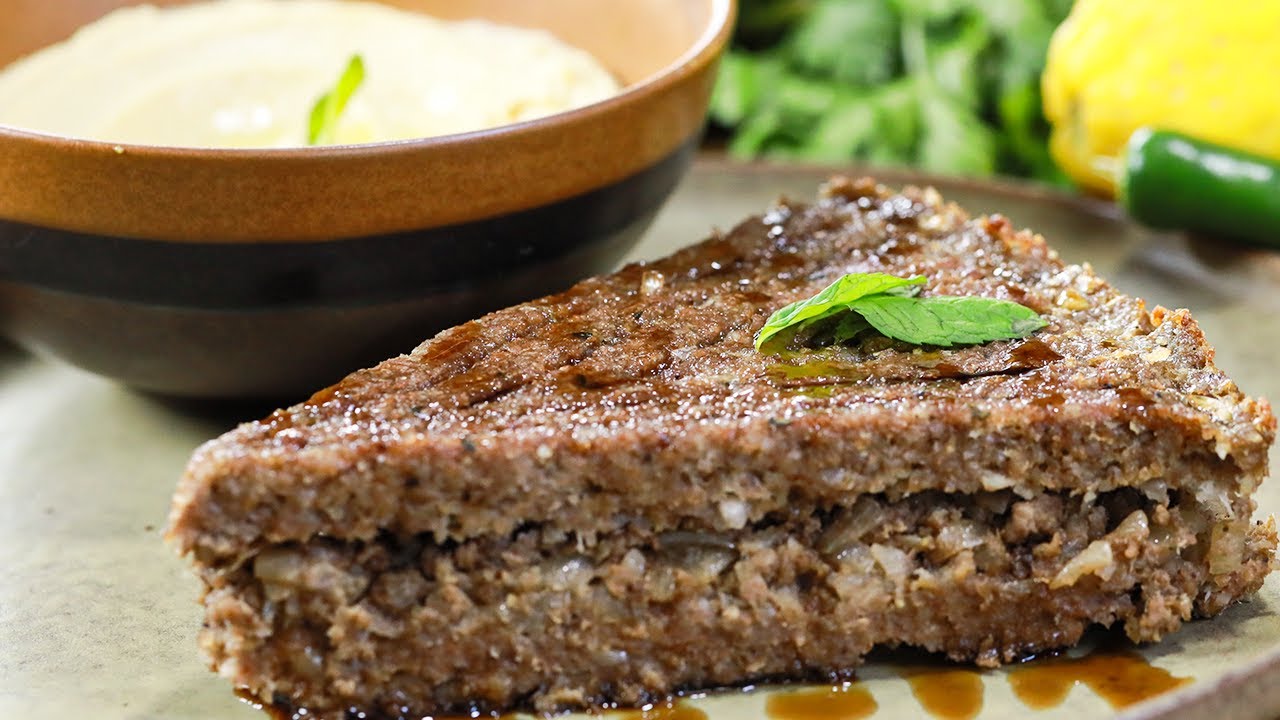 كبة بالصينية لبنانية  The Lebanese Kibbeh Bil Sanieh
