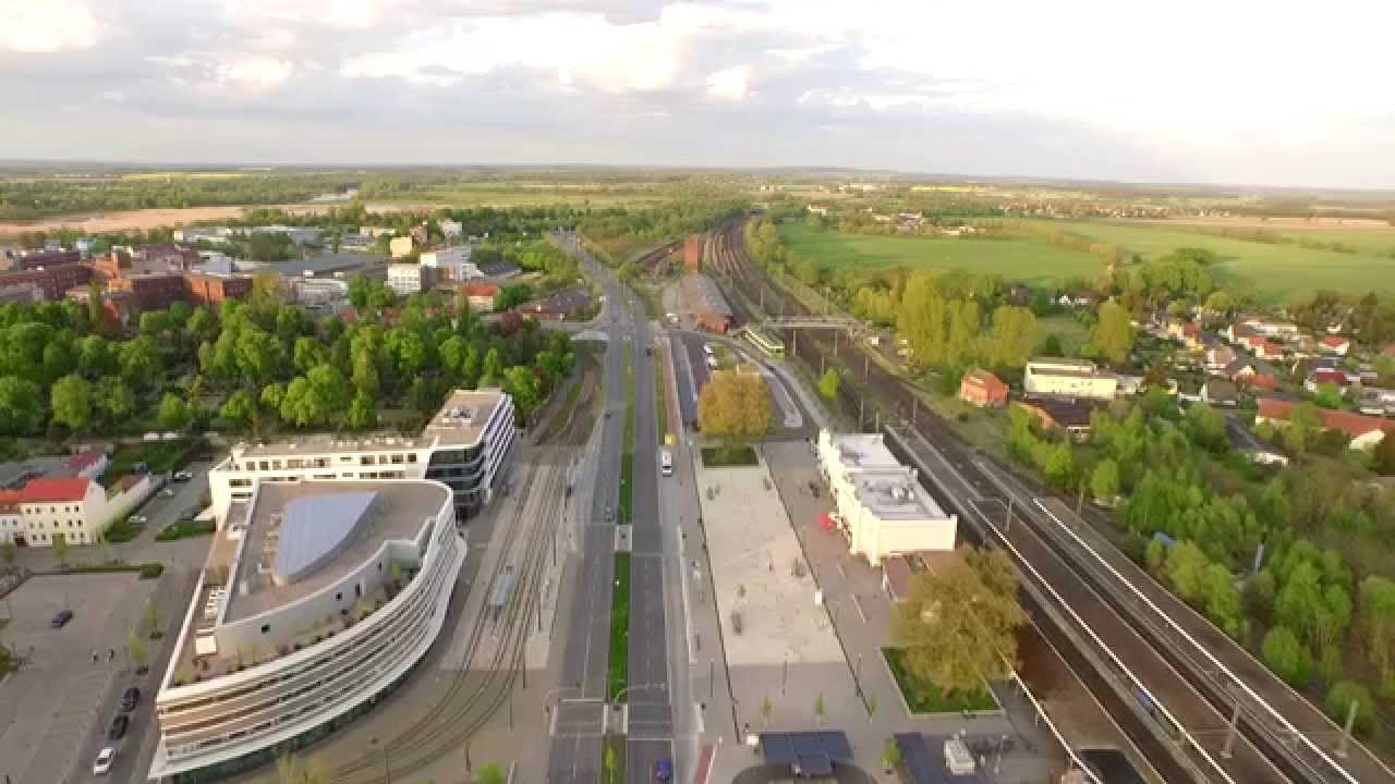 Brandenburg an der Havel - Hauptbahnhof - Luftbildaufnahmen