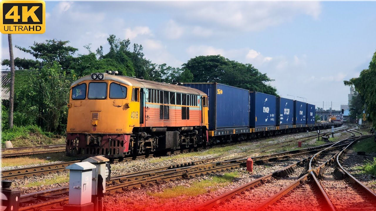 รถไฟสินค้า รถโดยสาร  ผ่านโรงรถจักรบางซื่อ  29/9/67
