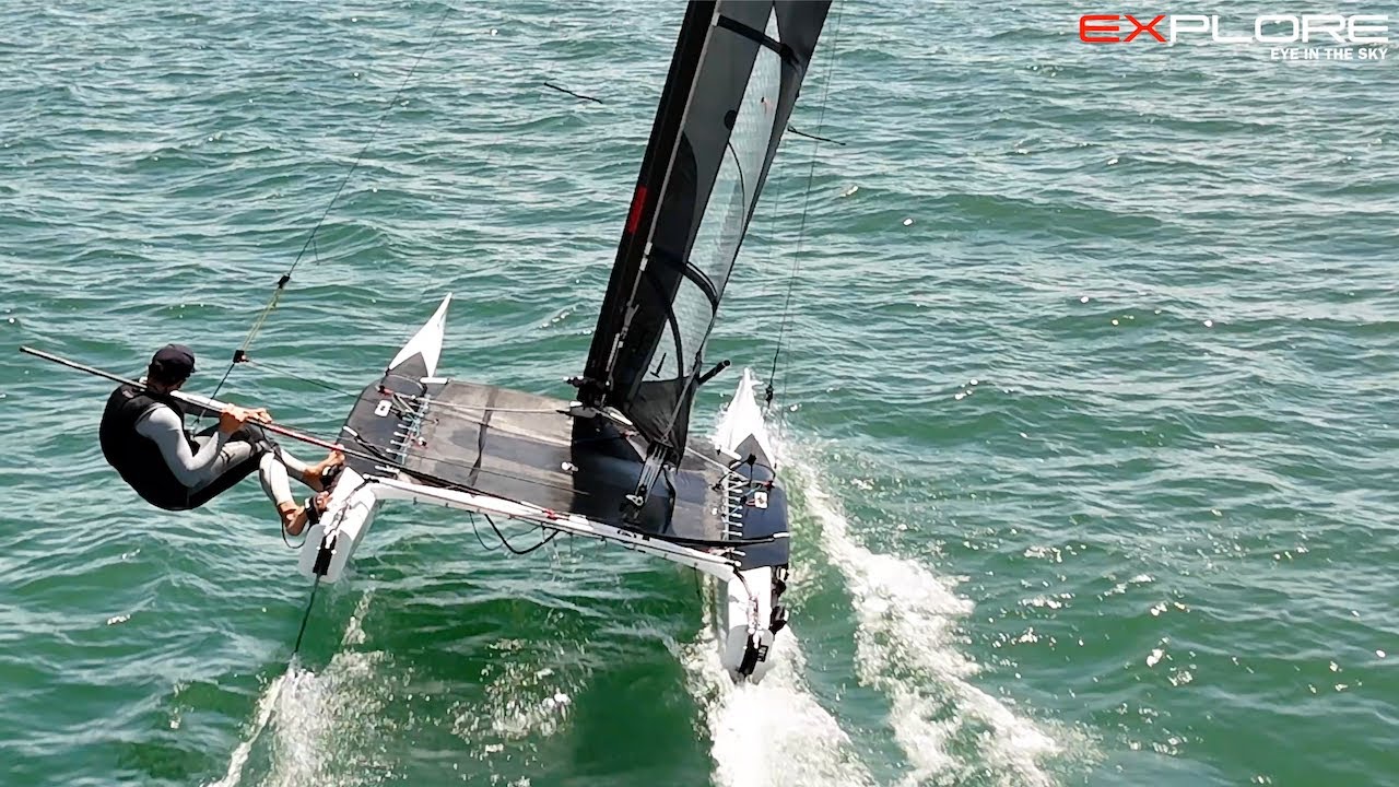 A Class Catamarans - Commotion in motion ⎮ Foiling day Quick Sailing