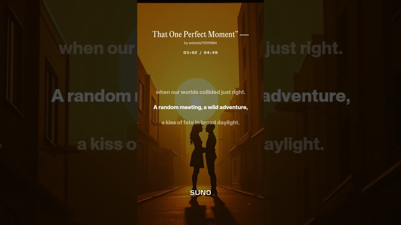 That One Perfect Moment” — 1