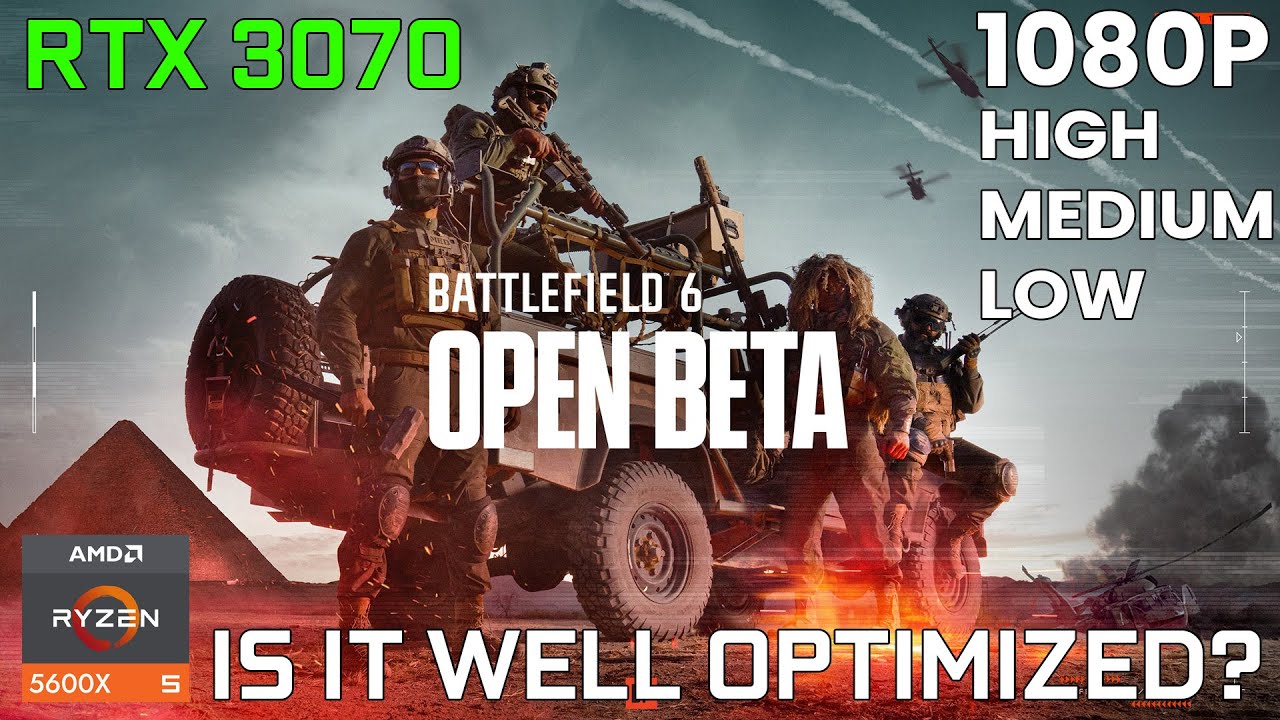 BATTLEFIELD 6 - RTX 3070 - 1080P ALL PRESET